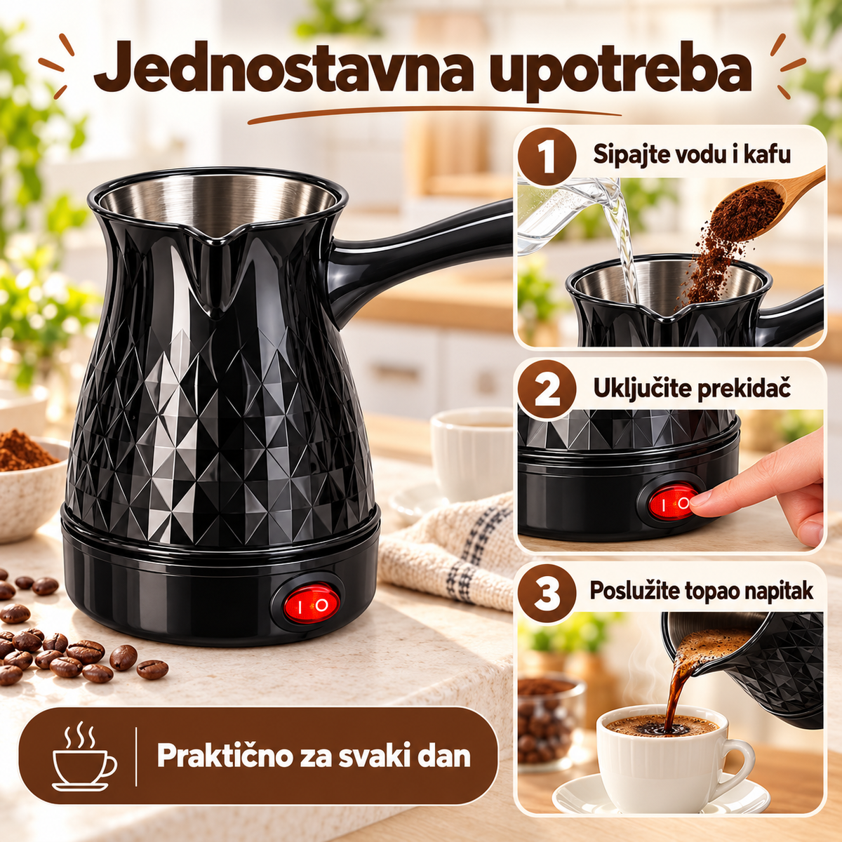 Električna Džezva Savršena Kafa Svakog Jutra