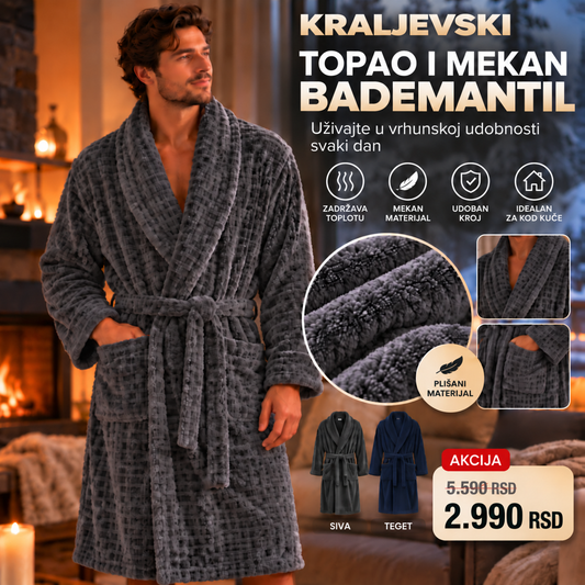 Kraljevski Bademantil Luksuzna Mekoća